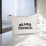 Beard Things Canvas Pouch, thumbnail 1 of 2