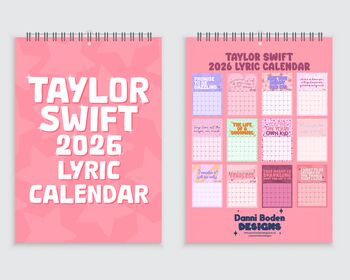 Taylor Swift 2026 Lyric Calendar, 2 of 8
