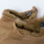 Sheepskin Slippers Camel 100% Hand Crafted Hard Sole, thumbnail 4 of 4