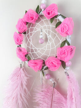 Rose Pink Dainty Dream Catcher, 5 of 9
