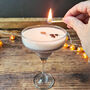 Vegan Handmade Espresso Martini Scented Cocktail Candle, thumbnail 1 of 7