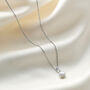 Personalised 30th Pearl Wedding Anniversary Necklace In Silver, thumbnail 2 of 5