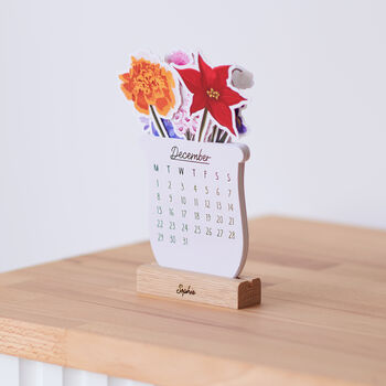 Personalised Birth Flower Calendar 2024, 2 of 3