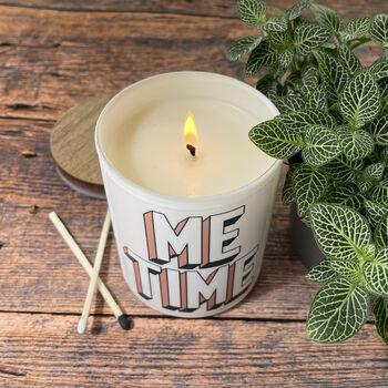Personalised Me Time Scented Candle Gift, 4 of 4