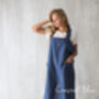 Kids Art Apron | Personalised Linen Pinafore, thumbnail 2 of 12