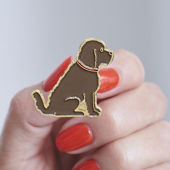 Cockapoo / Labradoodle Christmas Dog Pin, 6 of 9