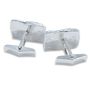 Wave Cufflinks In Solid Sterling Silver, thumbnail 3 of 3