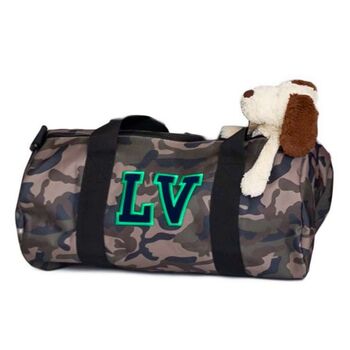 Personalised Camo Duffle Bag For Weekends/Sleepovers, 2 of 10