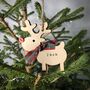 Personalised Christmas Rudolph Reindeer Decoration, thumbnail 7 of 10
