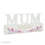 Personalised Mum Wooden White Ornament Gift, thumbnail 4 of 4