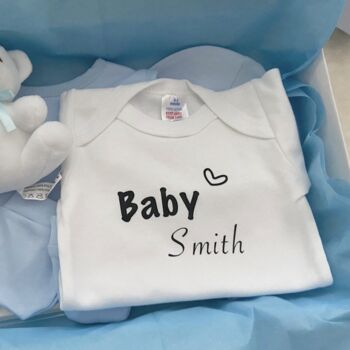 Personalised New Baby Boy/Girl Hamper Set, 4 of 8