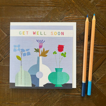 Flowers Get Well Soon Card, 3 of 4