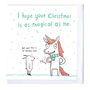 Magical Unicorn Christmas Card, thumbnail 2 of 2