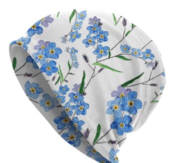 Soft Chemo Headwear Beanie Hat Bandana Cream Florals, 11 of 12