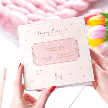 Personalised Mother's Day Pop Out Voucher Card, 3 of 3