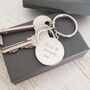 Engraved Circle Keyring, This Mummy Belongs To, thumbnail 5 of 6
