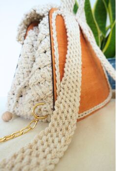 Handmade Crochet Backpack, Christmas Gift For Her, 6 of 8
