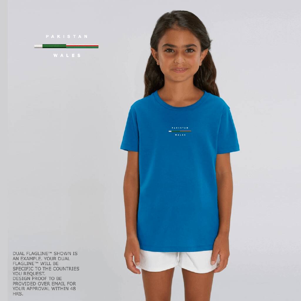 Dual Flag 100% Organic Cotton Kid’s T Shirt, 1 of 7