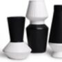 Set Of Three Black And White Ceramic Vase, thumbnail 2 of 6
