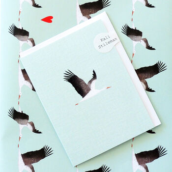 Mini Blue Stork Card, 3 of 7