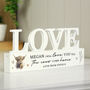 Personalised Highland Cow Love Wooden Ornament, thumbnail 3 of 6