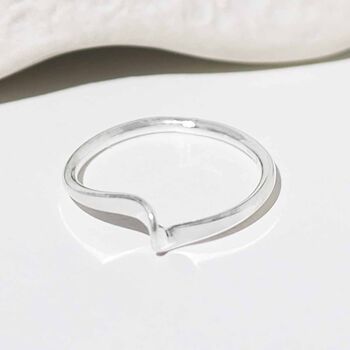 Sterling Silver Twisted Midi Ring, 3 of 6