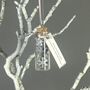 Miniature Silver Snowflakes Personalised Christmas Decoration, thumbnail 5 of 11