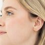 Gold Vermeil Bee Stud Earrings, thumbnail 1 of 4