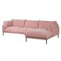 Blush Pink Corner Sofa And Chaise, thumbnail 1 of 1