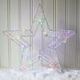 3D Wire LED Hollow Star Light Multi, thumbnail 1 of 3