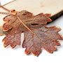 Oak Real Leaf Statement Necklace, thumbnail 4 of 12