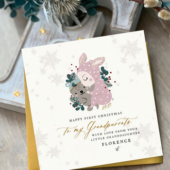Grandparents First Christmas Card|Options Available Sb, 4 of 8