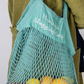 Personalised Organic Mesh Shopping Bag, 2 of 6