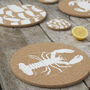 Cork Placemats And Coasters | Lobster, thumbnail 1 of 6