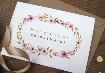 Personalised 'Will You Be My Bridesmaid?' Card, 2 of 3