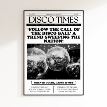 Disco Newspaper Print, 11 of 11