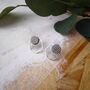 Contemporary Geometric Hexagon Eco Stud Earrings, thumbnail 3 of 6