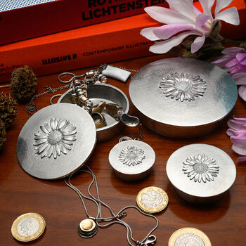 Personalised Cast Pewter Daisy Trinket Box, 6 of 6