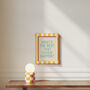 What's The Best That Could Happen Wall Print | Peppermint And Cream, thumbnail 2 of 3