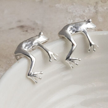 Sterling Silver Frog Cuff, 2 of 5