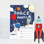 Space Birthday Party Invitations Pack Of 20, thumbnail 2 of 2