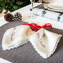 Embroidered Linen Napkins, thumbnail 3 of 5