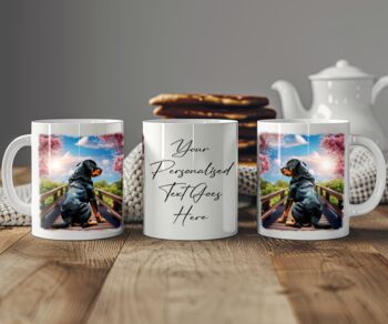 Personalised Rottweiler Bridge Dog Keepsake Gift Mug, 2 of 2