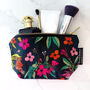 Washable Makeup Bag Colourful Floral Cherry Blossom, thumbnail 8 of 10