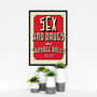 Sex And Drugs And Sausage Rolls Art Print, thumbnail 3 of 4