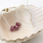 Sterling Silver And Ruby Necklace July Birthstone, thumbnail 1 of 5