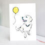 Golden Retriever Birthday Card, thumbnail 1 of 3