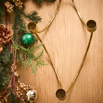Gold Wave Candle Holder Centrepiece, 4 of 4