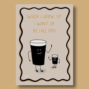 Guinness Dad And Baby Guinness Print, 7 of 8