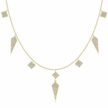 Tribe Vibe Necklace, Diamond, 2 of 3